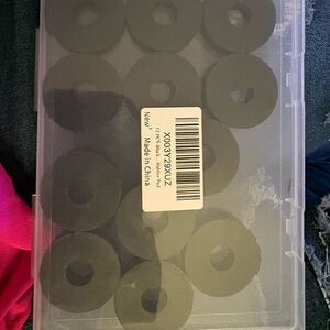 Black Rubber Washers Set